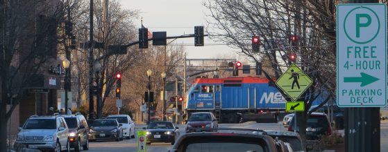 Metra at Downers Grove station